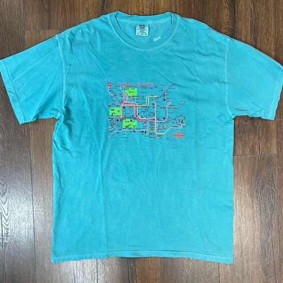 Men’s Comfort Colors teal London tee SZ LG - Picture 1 of 3
